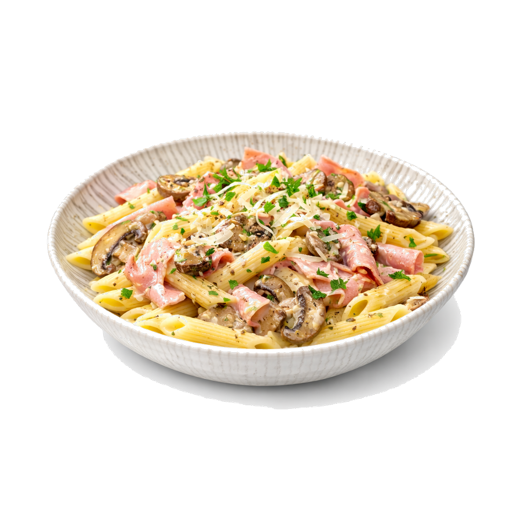 Pâte jambon champignon