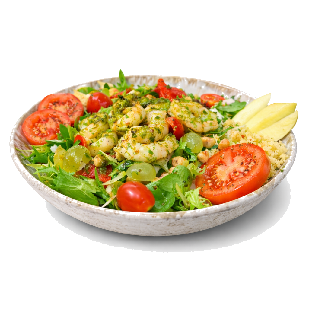 Salade scampi